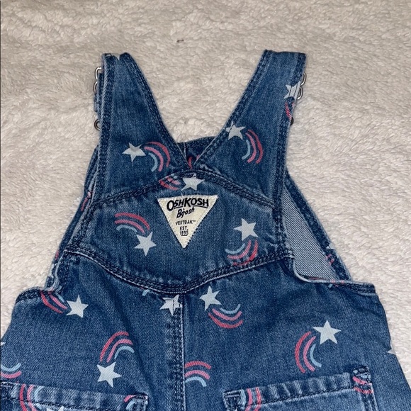 OshKosh B'gosh Denim rainbow Overalls ๐ - Picture 5 of 6